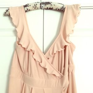 Blush pink ASOS maternity dress